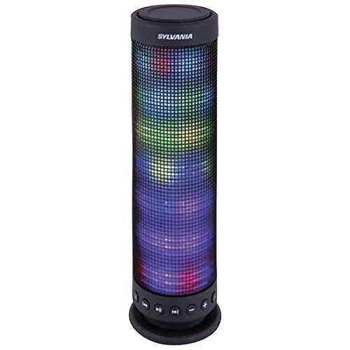 Sylvania SP618-BLACK Bluetooth Neon Lightup Speaker