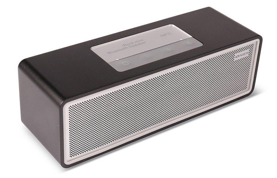 NIER iRock Mini Portable Wireless Bluetooth Speaker With Aluminum Housing, 7.5W2 Total 15W, Powerful Sound(Black)