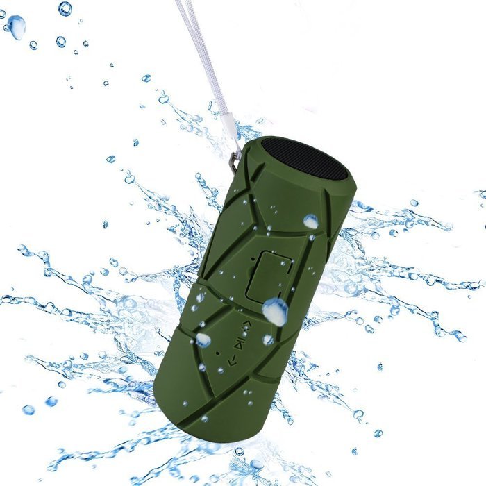 Bluetooth Speaker, FiBiSonic HG00595 Portable Outdoor Shockproof Waterproof Wireless Stereo Speaker with Build-in...