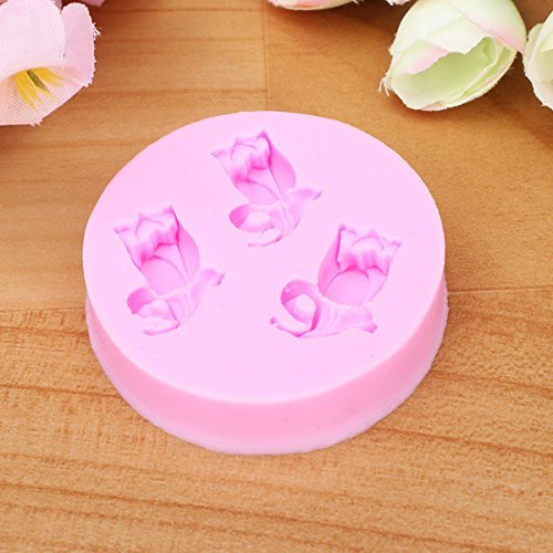"Tulip Silicone Fondant Mold Chocolate Polymer Clay Mould" shopping N8