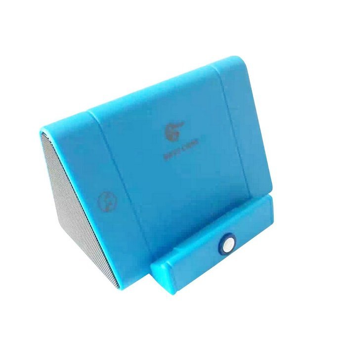 Aolyty Creative Portable Wireless Induction Speaker Magic Near Field Touch Sound Amplifier with Phone Stand Blue