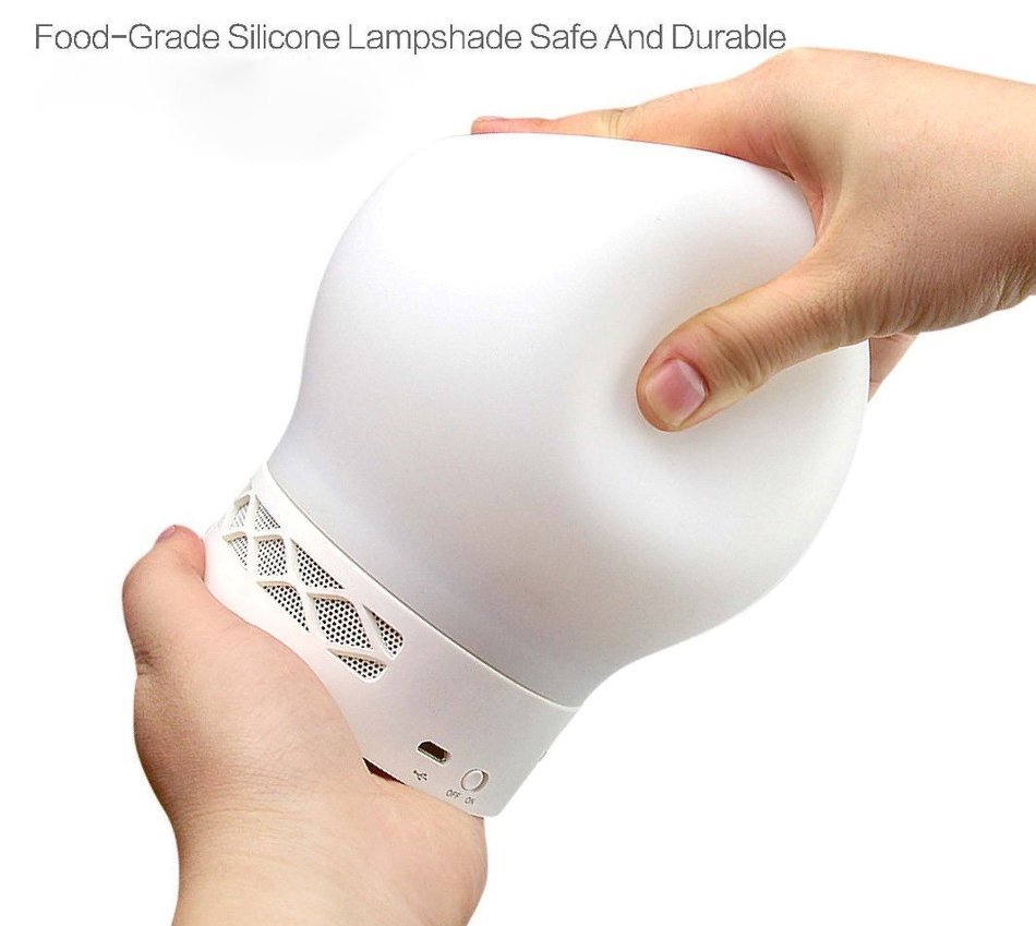 Pertie Multi-Colored LED Bulb w/ 2 Channel Bluetooth Speaker. 4 hrs of Light. Play Music , Phone Calls. Great... N2
