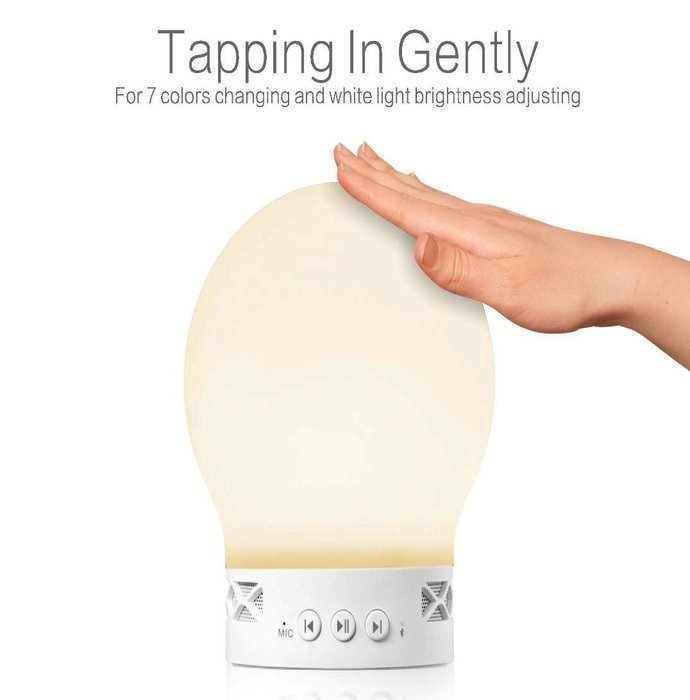 Pertie Multi-Colored LED Bulb w/ 2 Channel Bluetooth Speaker. 4 hrs of Light. Play Music , Phone Calls. Great... N5