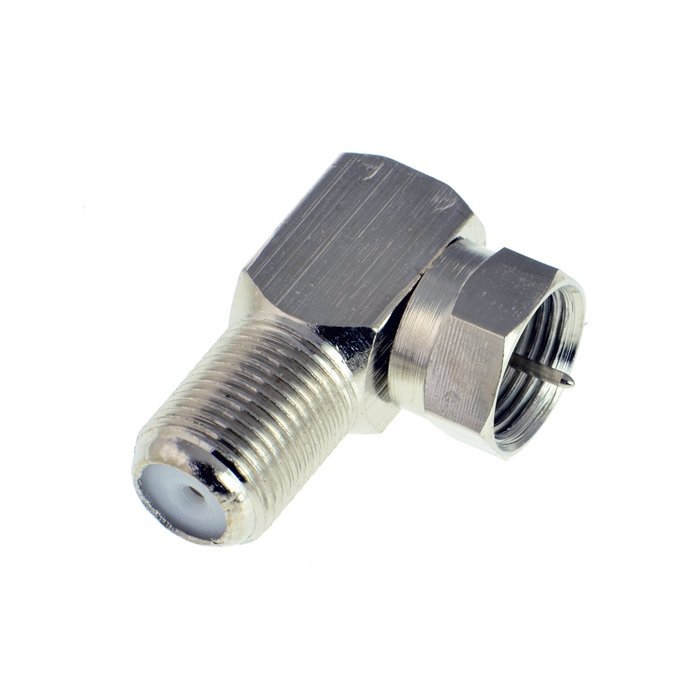 Mediabridge F-Type Right Angle Adapter - 90&deg; Female to Male Connector - 5 Pack - (Part# CONN-F81-RA-5PKX ) N6