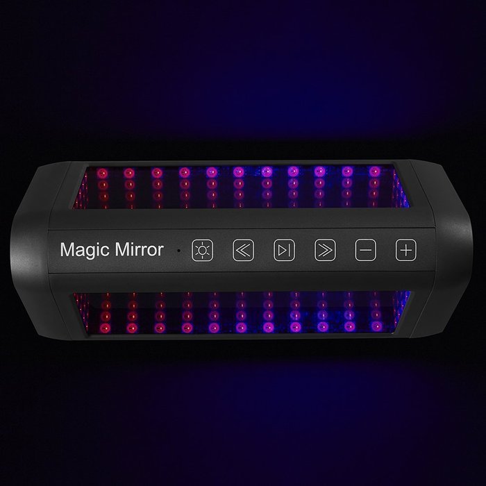 D.M LIFE Magic Mirror Protable Light Bluetooth Speakers, Hi-Fi Strong Bass Wireless Speaker with 3D Dynamic LED... N5