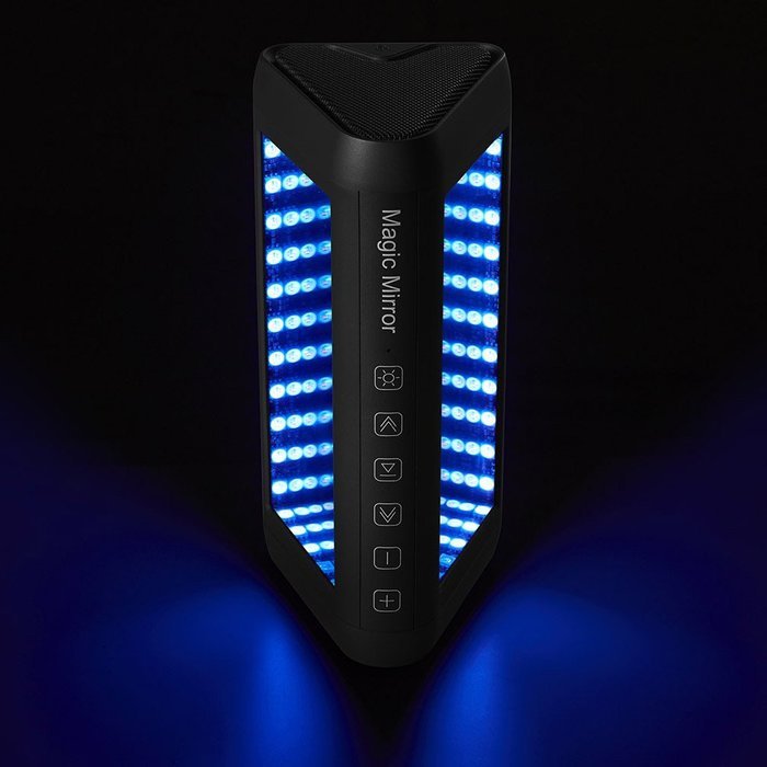 D.M LIFE Magic Mirror Protable Light Bluetooth Speakers, Hi-Fi Strong Bass Wireless Speaker with 3D Dynamic LED... N6