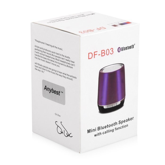 Anybest&reg; Classic Portable Wireless Bluetooth Speaker with with Built in Speakerphone five hours Rechargeable Battery... N7