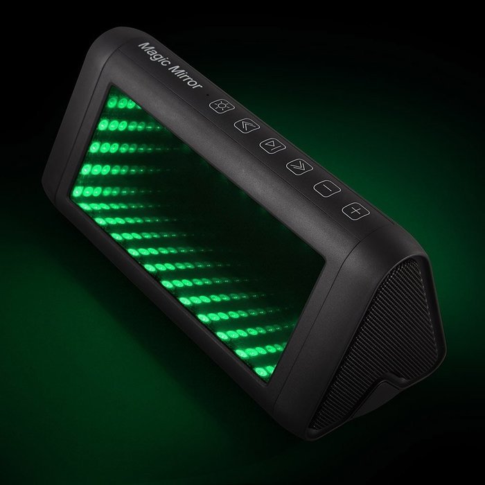 D.M LIFE Magic Mirror Protable Light Bluetooth Speakers, Hi-Fi Strong Bass Wireless Speaker with 3D Dynamic LED... N7