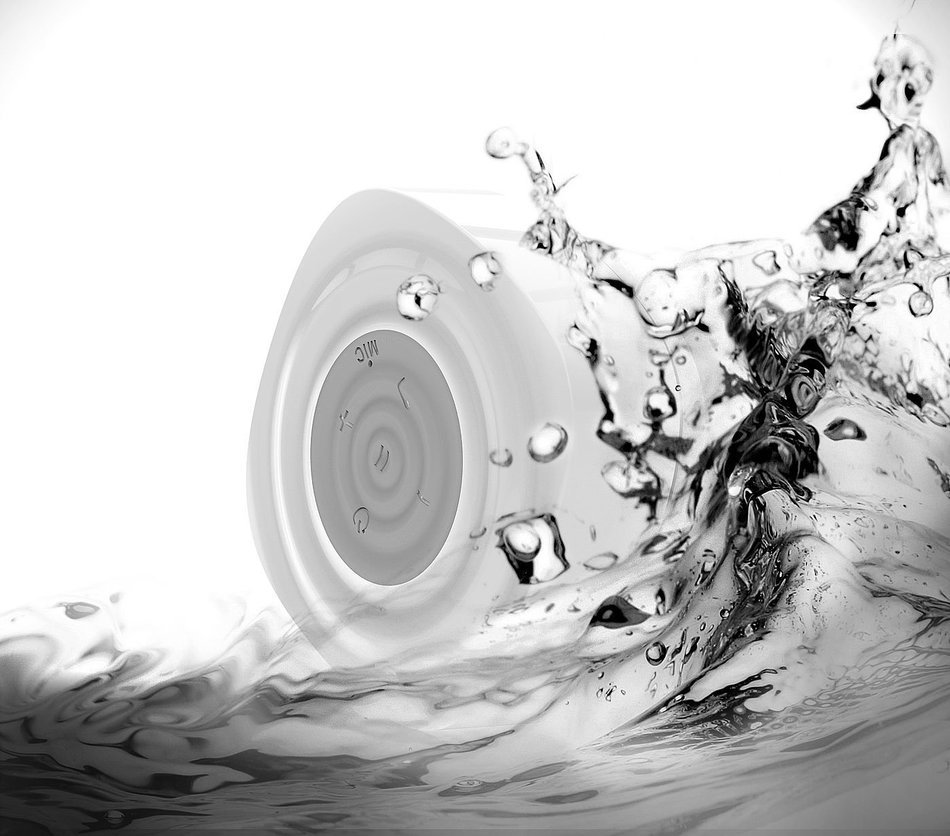 Jarv MIST Wireless Bluetooth Water Resistant Shower Speaker with HD Sound and Built in Microphone for Handsfree... N8