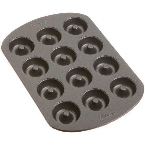Wilton Mini Doughnut Baking PAN 12 Nonstick Cavities Mini Cakes/treats