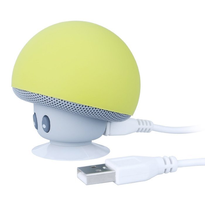 Bluetooth Speaker with Microphone, Ottertooth Mini Cute Mushroom Style with Suction Cup, adheres on the Back of... N13