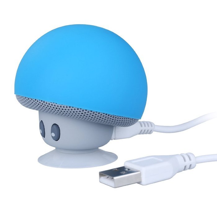 Bluetooth Speaker with Microphone, Ottertooth Mini Cute Mushroom Style with Suction Cup, adheres on the Back of... N20