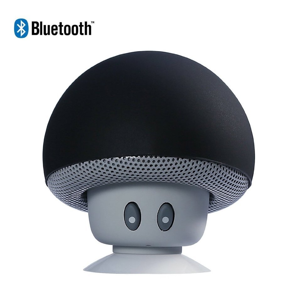 Bluetooth Speaker with Microphone, Ottertooth Mini Cute Mushroom Style with Suction Cup, adheres on the Back of... N22