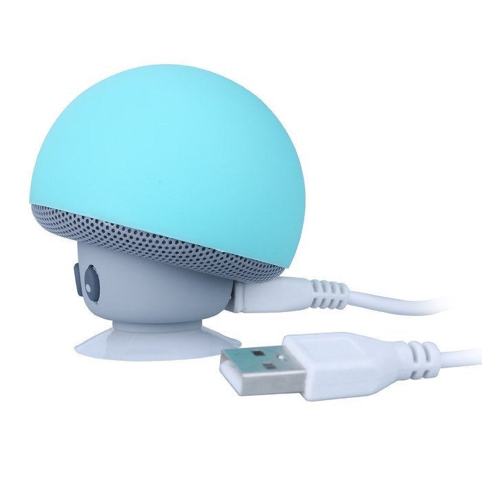 Bluetooth Speaker with Microphone, Ottertooth Mini Cute Mushroom Style with Suction Cup, adheres on the Back of... N36
