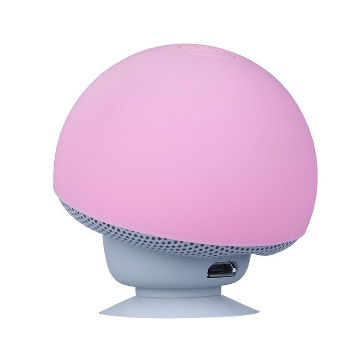 Bluetooth Speaker with Microphone, Ottertooth Mini Cute Mushroom Style with Suction Cup, adheres on the Back of... N41