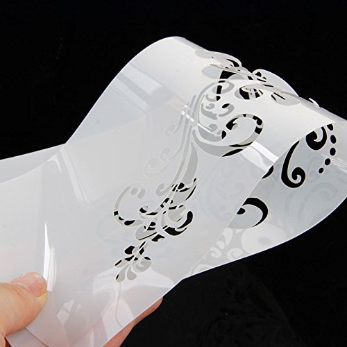 Delight eShop Lace Flower Cake Cookie Fondant Side Baking Wedding Stencil Decorating DIY Tools (#2) N3