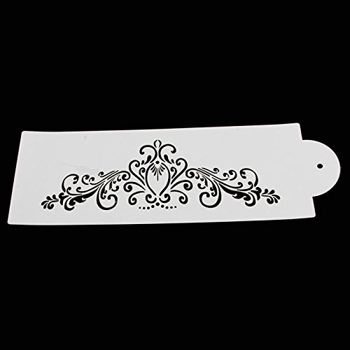 Delight eShop Lace Flower Cake Cookie Fondant Side Baking Wedding Stencil Decorating DIY Tools (#2) N10