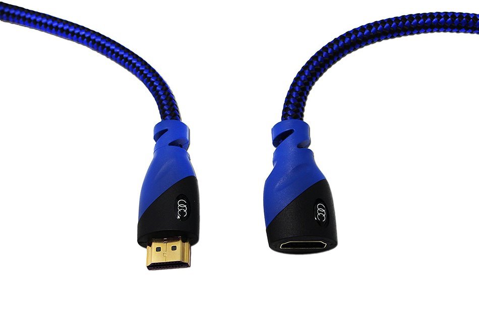 HDMI Extension Cable 10 FT - 2-Pack - Ultra Clarity 4K HDMI Extender 2.0 with Ethernet ( 10 FEET ) M / F Port... N3