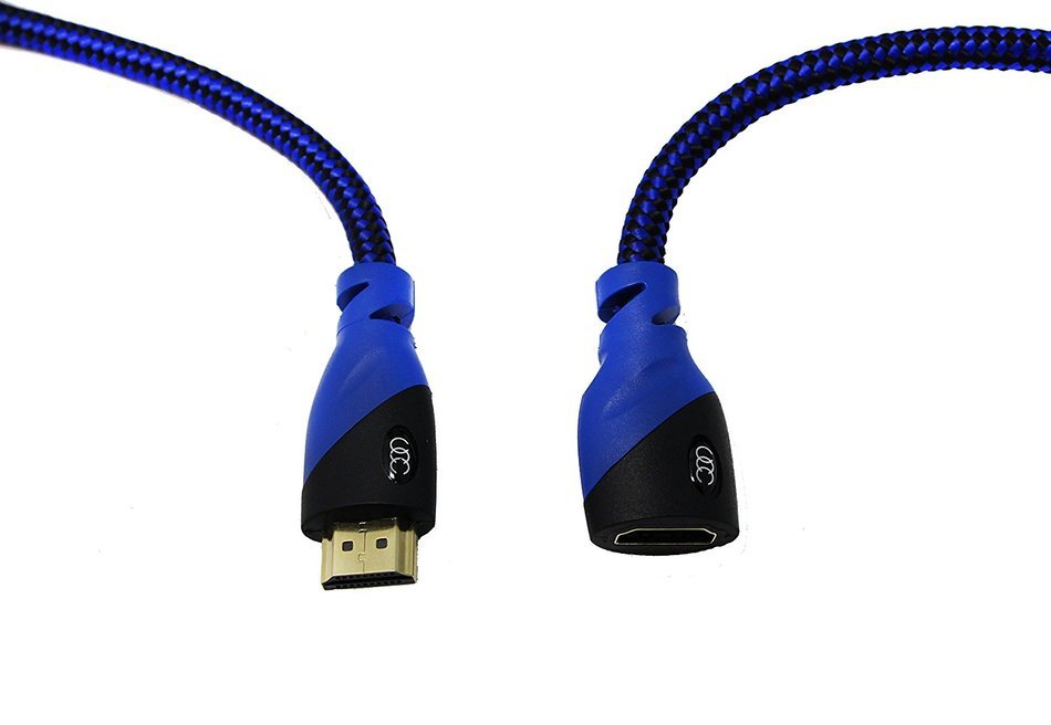 HDMI Extension Cable 10 FT - 2-Pack - Ultra Clarity 4K HDMI Extender 2.0 with Ethernet ( 10 FEET ) M / F Port... N11