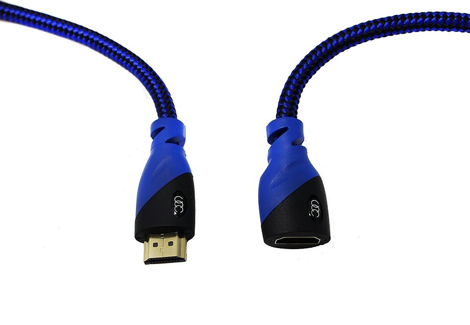 HDMI Extension Cable 10 FT - 2-Pack - Ultra Clarity 4K HDMI Extender 2.0 with Ethernet ( 10 FEET ) M / F Port... N16