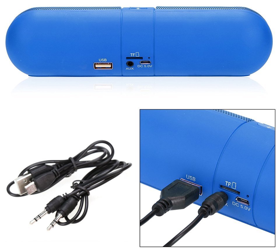 Youzee Portable Wireless Bluetooth Speaker LED Light Visual Display Mode Powerful Sound N3