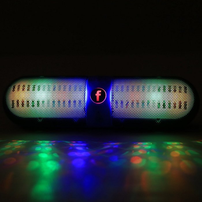 Youzee Portable Wireless Bluetooth Speaker LED Light Visual Display Mode Powerful Sound N8