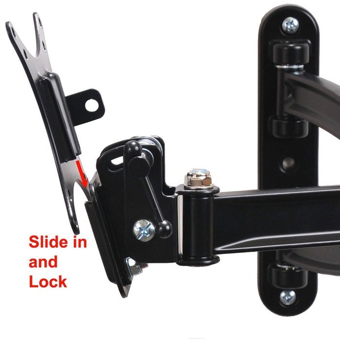 VideoSecu TV Wall Mount Articulating Arm Tilt Swivel Bracket for most 15-27" TV Monitor Display VESA 100X100 75X75... N7