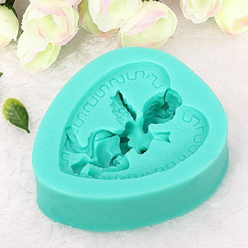 Silicone 3D Angel Baby Cake Mold Fondant Sugar Mould N3