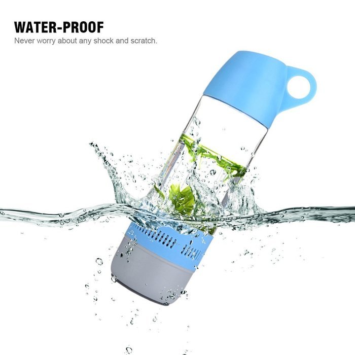 Water Bottle Bluetooth Speaker, FLOVEME [Outdoor Series] Portable Built-in 500mAh Rechargeable Battery Enhanced... N11