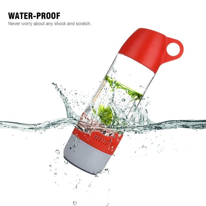 Water Bottle Bluetooth Speaker, FLOVEME [Outdoor Series] Portable Built-in 500mAh Rechargeable Battery Enhanced... N16