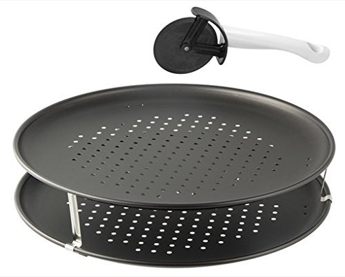 Zenker 7512 Pizza Plate Set "Special Countries" (Set of 3), Black, 12.60"