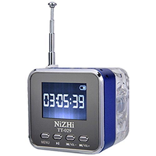 iwish TT029 Portable Mini Digital Speaker Crystal Colorful Flashing LED Light USB Flash Drive and Micro TF Card... N11