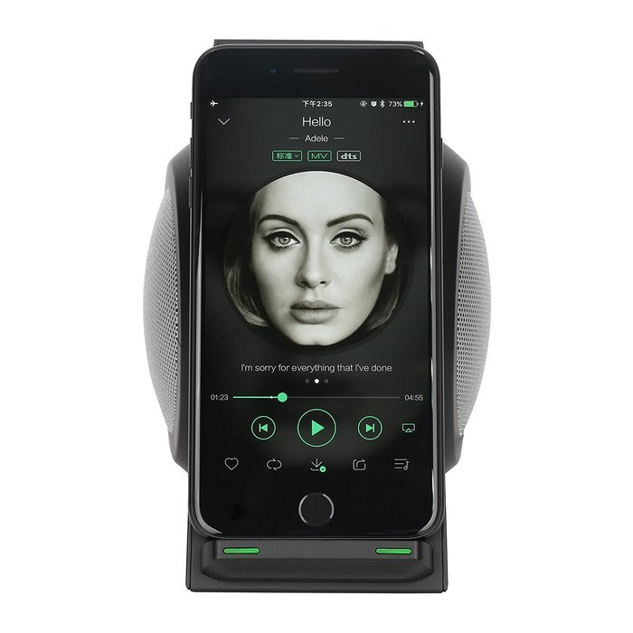 IVSO Bluetooth 4.0 Wireless Charging Speaker - Portable Rechargeable Stereo Speakers with Qi Wireless Charging... N3
