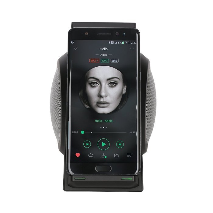 IVSO Bluetooth 4.0 Wireless Charging Speaker - Portable Rechargeable Stereo Speakers with Qi Wireless Charging... N4
