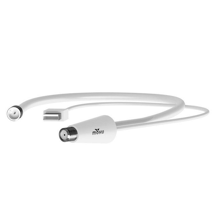 Mohu Leaf 50 TV Antenna, Indoor, Amplified, 50 Mile Range, Original Paper-thin, Reversible, Paintable, 4K-Ready... N4