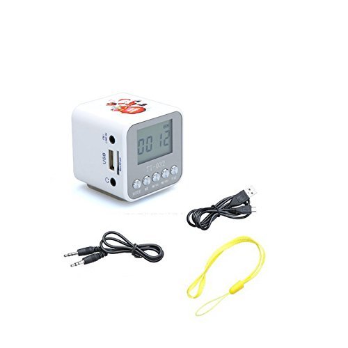 CycleMore Mini Digital Portable Speaker Micro SD/TF Card USB Disk Audio Amplifier MP3/4 Music Player FM Radio... N2
