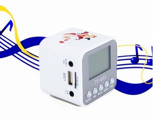 CycleMore Mini Digital Portable Speaker Micro SD/TF Card USB Disk Audio Amplifier MP3/4 Music Player FM Radio... N3