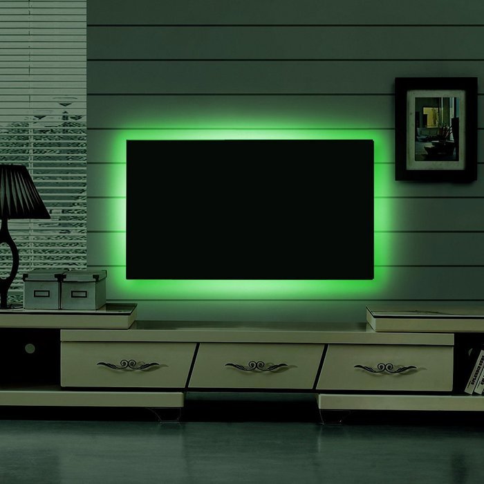SUPERNIGHT USB RGB LED Light Strip 5050 Flexible Adhesive Tape Multi-color Changing Lighting Kit for Flat Screen... N7