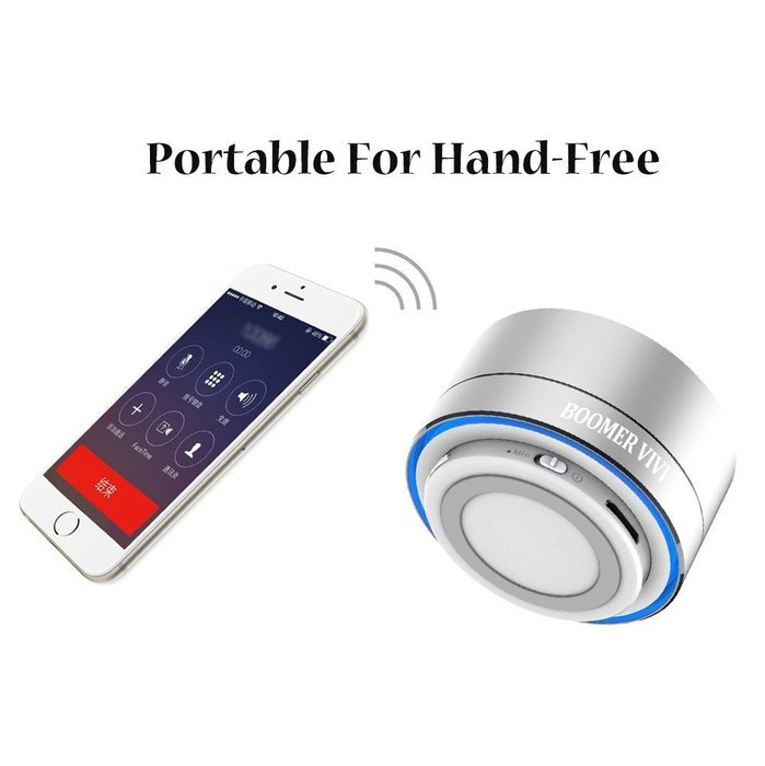 BOOMER VIVI Bluetooth Speaker with Stereosonic Sound Wireless Portable Bluetooth Speaker with Subwoofer Built-in... N4