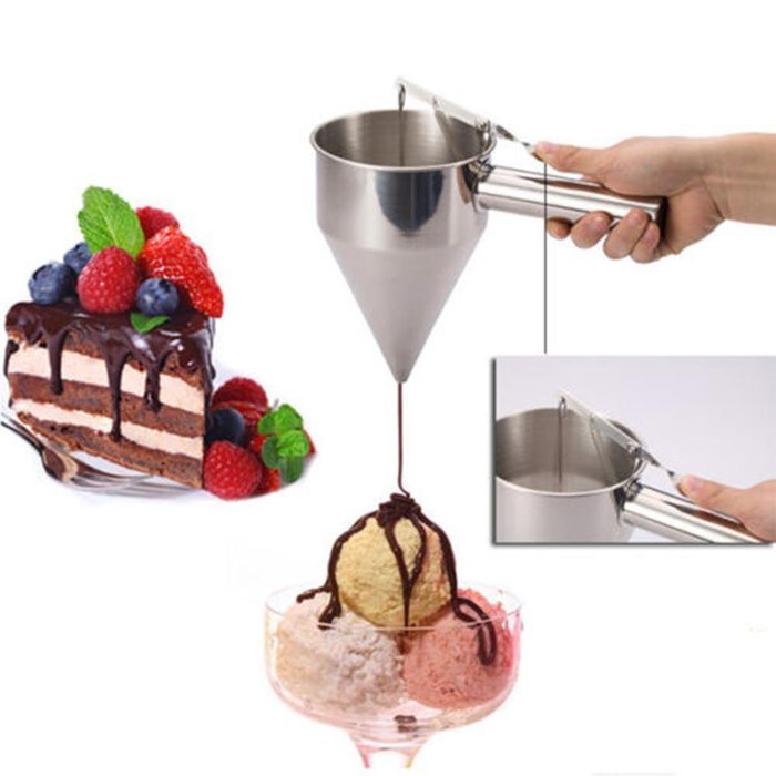 Bakeware Stainless Steel Funnel Octopus Balls Tools With Rack