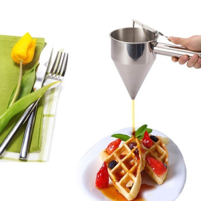 Bakeware Stainless Steel Funnel Octopus Balls Tools With Rack N2