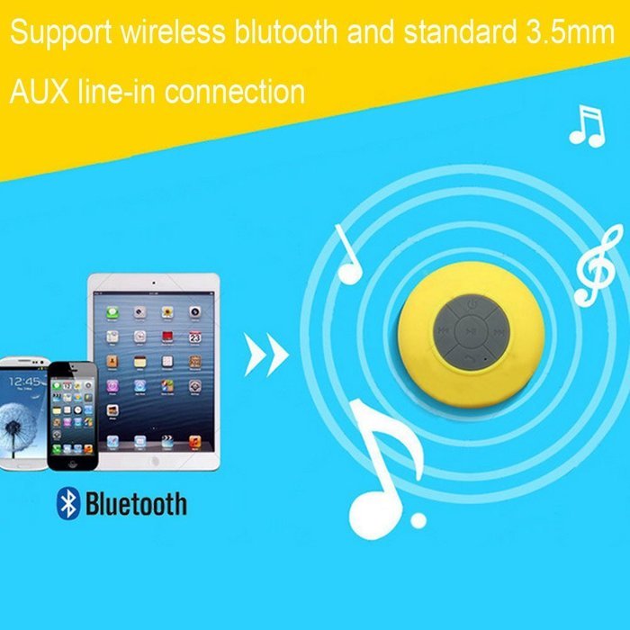 Aolyty Mini Portable Waterproof Wireless Bluetooth 4.0 Shower Speaker with Dedicated Suction Cup Subwoofer Handsfree... N5