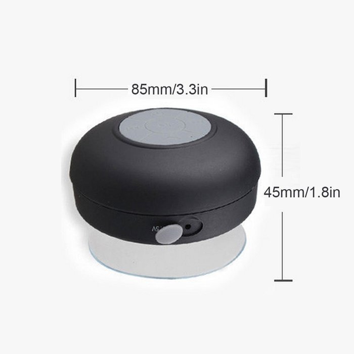 Aolyty Mini Portable Waterproof Wireless Bluetooth 4.0 Shower Speaker with Dedicated Suction Cup Subwoofer Handsfree... N15