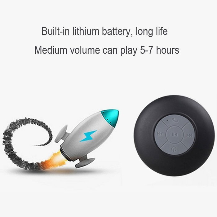 Aolyty Mini Portable Waterproof Wireless Bluetooth 4.0 Shower Speaker with Dedicated Suction Cup Subwoofer Handsfree... N16