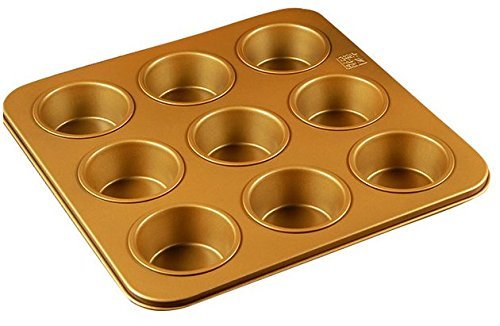 12 Cavity Gold Non Stick Cartoon Rabbit Cake Mold Cute Baking Pan 9inch N7