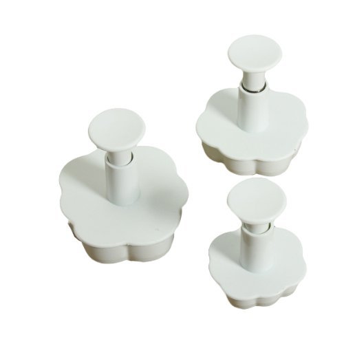 3pcs Fondant Rose Flower Mold Cake Decorating Tool N2