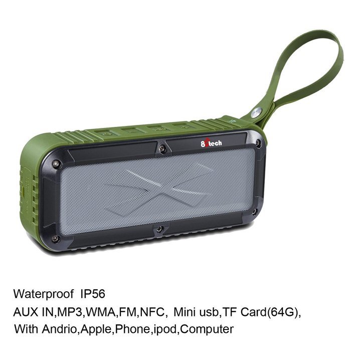 Bluetooth Outdoor Speaker Wireless Waterproof Speaker IP67 Weatherproof Shower Radio Beach and Pool Speaker
