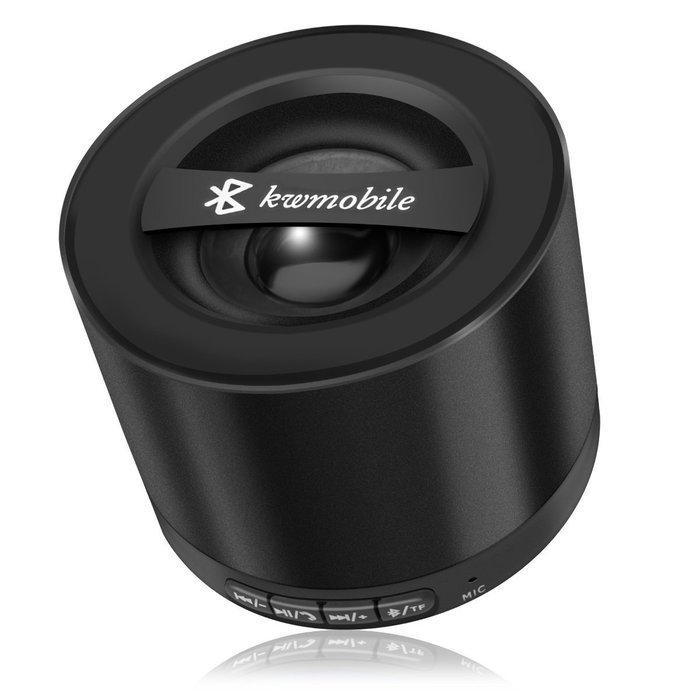 kwmobile Mini Wireless Bluetooth speaker with Micro SD card, FM Radio and microphone in blue for iPhone, iPad,... N6