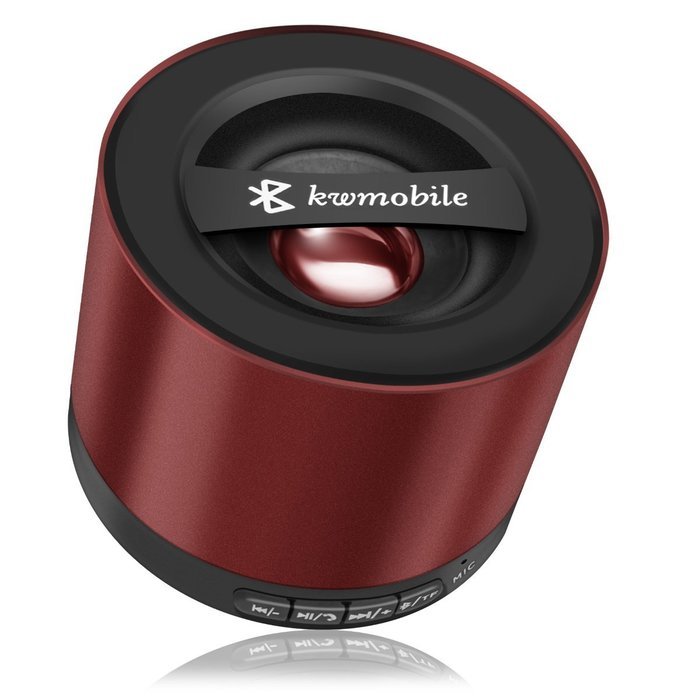 kwmobile Mini Wireless Bluetooth speaker with Micro SD card, FM Radio and microphone in blue for iPhone, iPad,... N15