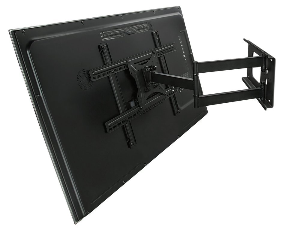 Mount-It! MI-345 Swivel Full Motion Articulating Tilting Low-Profile TV Wall Mount Corner Bracket for 32 - 65... N3